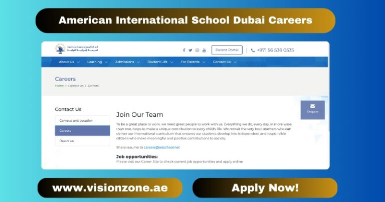 American International School Dubai Careers