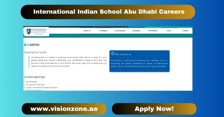 International Indian School Abu Dhabi Careers
