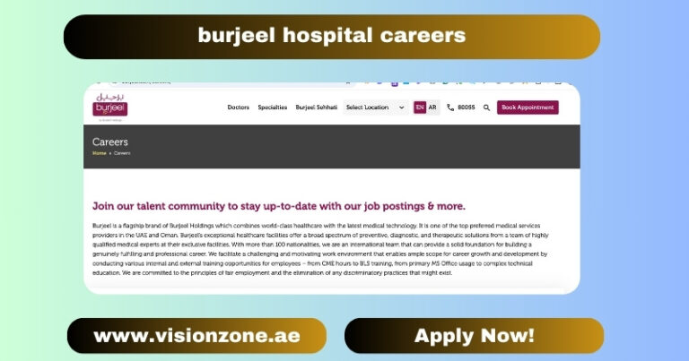 burjeel hospital careers